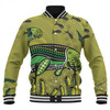 Australia Aboriginal Baseball Jacket - Mother And Baby Dugong Aboriginal Art Baseball Jacket