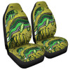 Australia Aboriginal Car Seat Covers - Mother And Baby Dugong Aboriginal Art Car Seat Covers