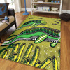 Australia Aboriginal Area Rug - Mother And Baby Dugong Aboriginal Art Area Rug