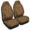 Australia Aboriginal Car Seat Covers - Seamless Bush Leaves Car Seat Covers