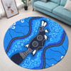 Australia Aboriginal Round Rug - Platypus Art Round Rug