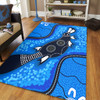 Australia Aboriginal Area Rug - Platypus Art Area Rug