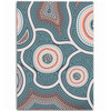 Australia Aboriginal Area Rug - Aboriginal Dot Art Style Area Rug