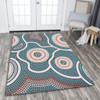 Australia Aboriginal Area Rug - Aboriginal Dot Art Style Area Rug