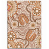 Australia Aboriginal Area Rug - Aboriginal Dot Design Artwork Area Rug