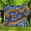 Australia Aboriginal Quilt - Aboriginal Flowers Art Quilt