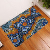 Australia Aboriginal Door Mat - Aboriginal Flowers Art Door Mat