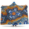 Australia Aboriginal Hooded Blanket - Aboriginal Flowers Art Hooded Blanket