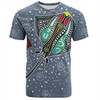 Australia Aboriginal T-shirt - Stingray Art In Aboriginal Dot Style T-shirt