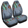 Australia Aboriginal Car Seat Covers - Stingray Art In Aboriginal Dot Style Car Seat Covers