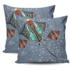 Australia Aboriginal Pillow Covers - Stingray Art In Aboriginal Dot Style Pillow Covers