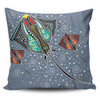 Australia Aboriginal Pillow Covers - Stingray Art In Aboriginal Dot Style Pillow Covers