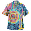 Australia Aboriginal Hawaiian Shirt - Dots Pattern And Vivid Pastel Colours Hawaiian Shirt