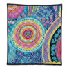 Australia Aboriginal Quilt - Dots Pattern And Vivid Pastel Colours Quilt