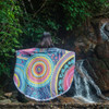 Australia Aboriginal Beach Blanket - Dots Pattern And Vivid Pastel Colours Beach Blanket