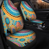 Australia Aboriginal Car Seat Covers - Colorful Pattern And Dots Art Car Seat Covers