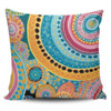 Australia Aboriginal Pillow Covers - Colorful Pattern And Dots Art Pillow Covers