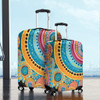 Australia Aboriginal Luggage Cover - Colorful Pattern And Dots Art Luggage Cover
