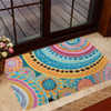 Australia Aboriginal Door Mat - Colorful Pattern And Dots Art Door Mat