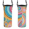 Australia Aboriginal Water Bottle Sleeve - Colorful Pattern And Dots Art Water Bottle Sleeve