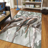 Australia Kookaburra Area Rug - Kookaburra Artwork Area Rug