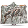 Australia Kookaburra Hooded Blanket - Kookaburra Artwork Hooded Blanket