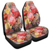 Australia Waratah Car Seat Covers - Yellow Orange Waratah Flowers Art Car Seat Covers