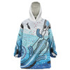 Australia Crocodile Snug Hoodie - Aboriginal Dot Artwork With Crocodile Snug Hoodie