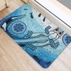 Australia Crocodile Door Mat - Aboriginal Dot Artwork With Crocodile Door Mat