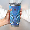 Australia Crocodile Tumbler - Aboriginal Dot Artwork With Crocodile Tumbler