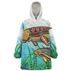 Australia Aboriginal Snug Hoodie - Dugong Aboriginal Artwork With Mother And Baby
 Snug Hoodie