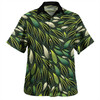 Australia Aboriginal Hawaiian Shirt - Green Bush Leaves Seamless Hawaiian Shirt