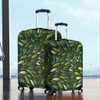 Australia Aboriginal Luggage Cover - Green Bush Leaves Seamless Luggage Cover