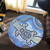 Australia Aboriginal Round Rug - Platypus Aboriginal Dot Painting
 Round Rug