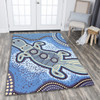 Australia Aboriginal Area Rug - Platypus Aboriginal Dot Painting
 Area Rug