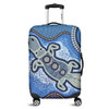 Australia Aboriginal Luggage Cover - Platypus Aboriginal Dot Painting
 Luggage Cover