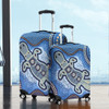 Australia Aboriginal Luggage Cover - Platypus Aboriginal Dot Painting
 Luggage Cover