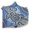Australia Aboriginal Hooded Blanket - Platypus Aboriginal Dot Painting
 Hooded Blanket