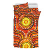 Australia Aboriginal Bedding Set - Dot Art In Aboriginal Style Bedding Set