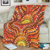 Australia Aboriginal Blanket - Dot Art In Aboriginal Style Blanket