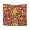 Australia Aboriginal Tapestry - Dot Art In Aboriginal Style Tapestry