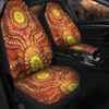 Australia Aboriginal Car Seat Covers - Dot Art In Aboriginal Style Car Seat Covers