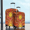 Australia Aboriginal Luggage Cover - Dot Art In Aboriginal Style Luggage Cover