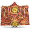 Australia Aboriginal Hooded Blanket - Dot Art In Aboriginal Style Hooded Blanket