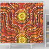Australia Aboriginal Shower Curtain - Dot Art In Aboriginal Style Shower Curtain