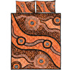 Australia Aboriginal Quilt Bed Set - Australian Aboriginal Background
 Quilt Bed Set