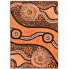 Australia Aboriginal Area Rug - Australian Aboriginal Background
 Area Rug