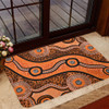 Australia Aboriginal Door Mat - Australian Aboriginal Background
 Door Mat