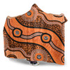 Australia Aboriginal Hooded Blanket - Australian Aboriginal Background
 Hooded Blanket