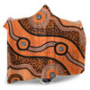 Australia Aboriginal Hooded Blanket - Australian Aboriginal Background
 Hooded Blanket